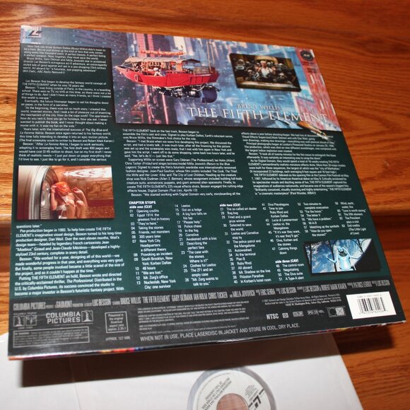 3/$77- flawless discs THE FIFTH ELEMENT Deluxe Widescreen Laserdisc Bruce Willis - Picture 4 of 6